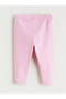 Ecru Floral Embroidered Baby Girl Blouse and Leggings - 7