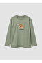 Green Crew Neck Printed Boys' T-Shirt 3 Pack - 7