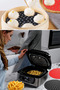 Black Heat Resistant Washable Silicone Oven and Airfryer Round Model Baking Mat 20 cm - 8