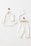 Baby Newborn 100% Cotton 3-Piece Double Layer Muslin Hospital Release Bodysuit Set Rfy0025