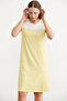 Sementa 77482 Button Detailed Striped Combed Cotton Dress - 5