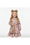 Floral Girl's Dress with Bag - 6