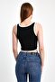Front Zipper Contrast Ribbed Crop Tank Top – Stretchy Fabric, Modern and Trendy Design - 8