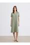 Black Polo Collar Slit Dress (S6) - 2