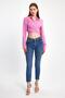 Tie-Up Crop Blouse – Long Sleeves, Stylish and Modern Design