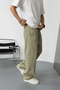 Men's Extra Loose Baggy Elastic Waist Premium Fabric Gabardine Trousers - 2