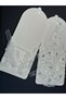 Shahmeran Tied Crystal Stone Embroidered Bridal Bracelet Gloves Lace Bracelet Hand Accessory - 4