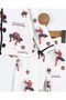 Boy's Printed 2-3-4-5-6 Years Old Double-Breasted Collar 100% Cotton Nightgown Pajama Set - 6
