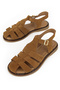 , Women's Genuine Leather Sandals 1611047Z26600 Tan - 5