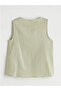 Modanova Sezon Khaki Crew Neck Muslin Blouse - 2