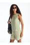 Modanova Sezon Khaki Crew Neck Muslin Blouse - 4
