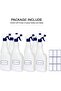 Spray Bottles Adjustable Nozzle,Heavy Duty Refillable Container,Cleaning/Gardening/Saloons (6) - 4