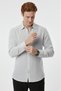 Gray Comfortable Fit 100% Linen Men's Shirt – Fine Textured Summer New Season Shirt 2602616 - 2