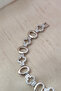 Xuping Bracelet with Zircon Stone Oval Model Silver Color Xuping Bracelet Does Not Tarnish/17+2Cm - 2