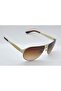 California 64 Bgl Brushed Gold Gold Brown Unisex Sunglasses - 4