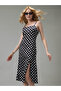 Black Side Slit Satin Dress - 4
