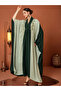 Women's Colorblocked Rhinestone Embellished Wide Sleeve Jalabiya - 2