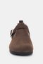 Elvior Genuine Leather Women's Shoes with Gold Adjustable Buckle Detail - Brown - 5