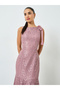 Lilac Lace Sleeveless Mermaid Maxi Dress - 2