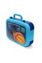 Kids Orange Navy Blue Basketball Patterned Stainless Steel Nutrition Bowl 39274 - 4