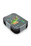 Kids Black Gray Dinosaur Patterned Stainless Steel Lunch Box 39252 - 2