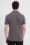 Men's Slim Fit 100% Cotton Short Sleeve Polo Collar Gray T-Shirt - 6