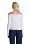 Beige Off-Shoulder Knitwear Blouse - 5
