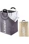 Foldable Laundry Basket with Handles, Large Capacity Waterproof Laundry Hamper - 3