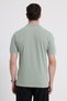 Men's Slim Fit 100% Cotton Short Sleeve Polo Collar Green T-Shirt - 6