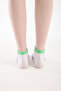 White&Lilac Cotton Yoga and Pilates Toe Socks - 6