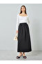 Women Black A-Line Maxi Skirt