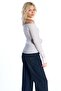 Beige Off-Shoulder Knitwear Blouse - 4