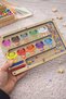 Magnetic Educational Colorful Counting Matching Maze Training Toy Wooden Montessori Game Ice Cream - 6