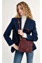 Burgundy Zipper Closure Adjustable Detachable Strap Quilted Women's Shoulder Bag 05Pc25K10122 - 2
