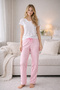 بيجامة نسائية من قماش الفيسكون الممشط قطعة واحدة 09 Pink01 - 3