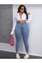Women's High Waist Ultra Stretch Skinny Jeans, Compatible with Large Sizes - 3