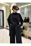 Women's Shawl Detailed Long Sleeve Pants and Top Two-Piece Set