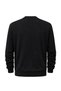Men's Large Size Black Crew Neck Stripe Detailed Knitwear Sweater 3Xl-4Xl-5Xl-6Xl - 5