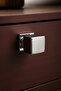 5-Piece Metal Square Handle – Shiny Chrome Cabinet Drawer Handle – Modern Furniture Door Handle