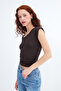 Gathered Side V-Neck T-Shirt P1566-S1