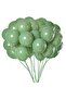 10 Eucalyptus, 10 White, 5 Gold, 5 Sequin Transparent Balloon Chain Set - 2