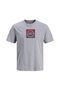 Jorcatskılls Square Branding Tee Ss Cn Gray Men's T-Shirt 12290856 - 7