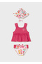 Baby Girl Patterned 3-Piece Swimsuit Set 1654