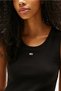 Tjw Essential Ribbed Sleeveless Women's Black T-Shirt Dw0Dw20673Bds - 4