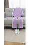 Girls' Black Side-Striped, Bow Detail Two-Piece Tracksuit Set 2-10 Years (lori kids) - 4