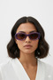 Shay Purple Frame Brown Glass Women's Sunglasses 55-26-150
