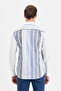 100% Natural Look – Cotton Linen Long Sleeve Men's Shirt - 7