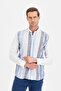 100% Natural Look – Cotton Linen Long Sleeve Men's Shirt - 2