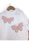 Baby Girl Seasonal Butterfly Printed 6-9-12-18-24 Months 2 Thread 100% Cotton Bottom and Top Baby Set - 4
