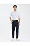 Men's Regular Fit Trousers with Elastic Waist and Lycra Cuffs - 7